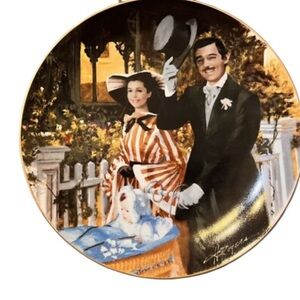 Gone with the Wind Decorative Strolling in Atlanta Plate Golden Anniversary